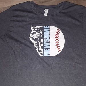 Bella Canvas navy blue tee-XL